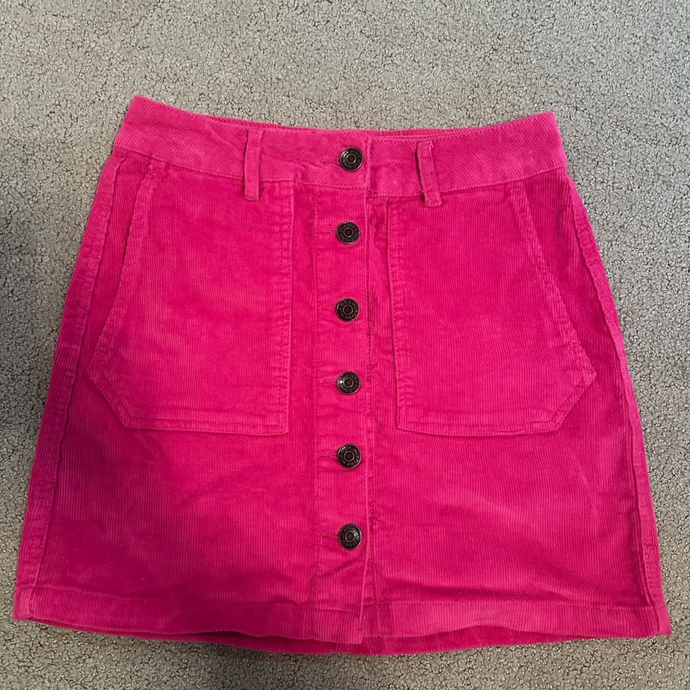 Wild Fable Hot Pink Corduroy A-Line Skirt